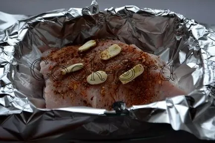 pulykamell filé kemencében sült - egy recept fényképpel (sült) pulykamell filé sült a kemencében - a recept egy fotó