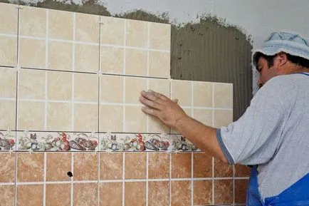 Kötény a konyhában csempe, hogyan lehet a saját kezét (saját) Kötény a konyhában csempe, hogyan lehet a saját kezét