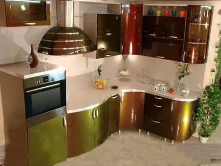 Homlokzatok konyháknak MDF lakkozott, festett, érvek, ellenérvek, fotó, videó