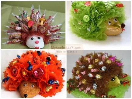 Hedgehog kezével érdekes ötleteket és kézműves mesterkurzusokat fotókkal