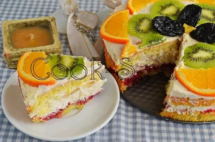 Gyümölcstorta - lépésről lépésre recept fotókkal és sütemények
