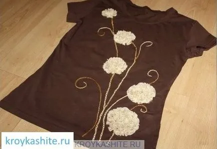 Как да украсят риза с ръцете си - рязане и шиене