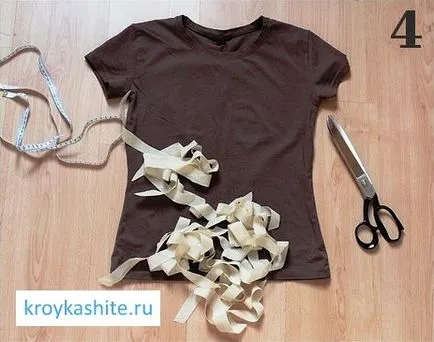 Как да украсят риза с ръцете си - рязане и шиене