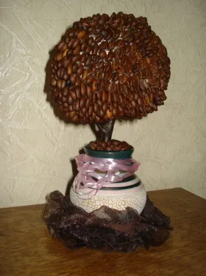 Кафе дърво с ръцете си как да се направи Topiary (Topiary) Кафе дърво с ръцете си, как да правят Topiary