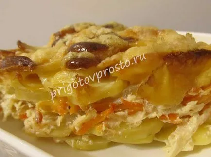 Картофи запечени на пластове в пещ - подготвят прости и вкусни!
