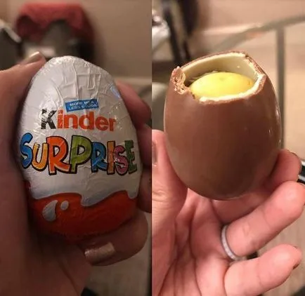 Когато майка ми отвори Kinder Surprise, тя веднага се обадил в полицията!