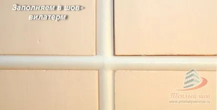 Tömítő közötti Elemkapcsolatok a lakásban kezével fugázó (lakás) Tömítő közötti Elemkapcsolatok a lakásban kezével fugázó