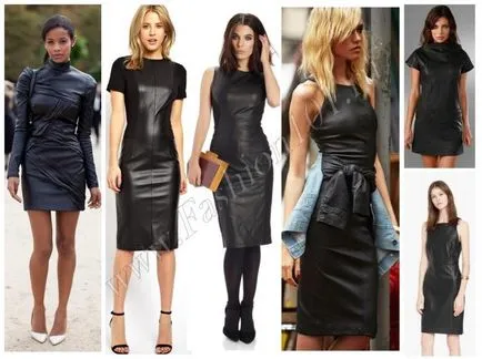 Кожа рокля - какво да облека, 95 снимки на момичета в кожени рокли (fashion101.ru) Кожа рокля - какво да облека, 95 снимки на момичета в кожени рокли