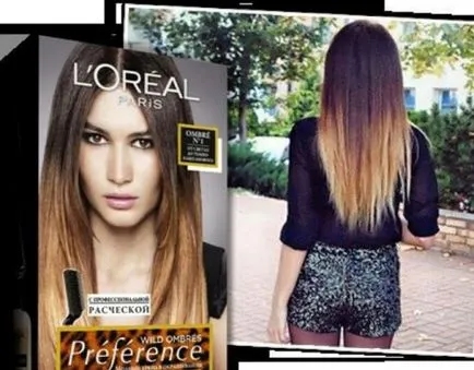 Боя за коса L'Oreal Ombre цветова палитра