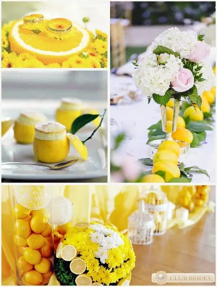 Lemon Сватбени фото дизайнерски идеи