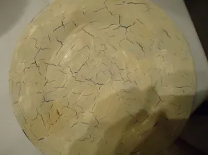Майсторски клас - създаването на Crackle въз основа на PVA и акрилна боя