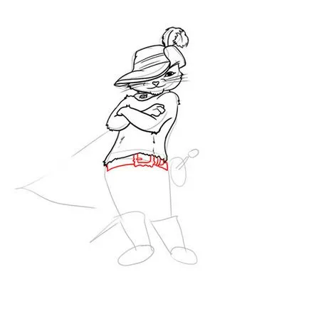 Cartoon котка в чизми - как да го (карикатури) изготвя Cartoon котка в чизми - как да се направи
