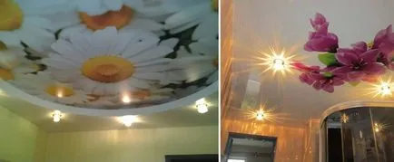 Опънати тавани за фотопечат на снимки и видове чертежи, ревюта, интериор