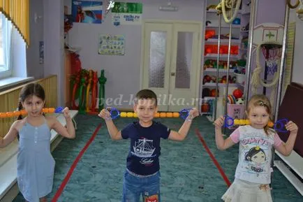 Нестандартно оборудване за физическо възпитание в детската градина със собствените си ръце