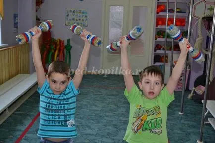 Нестандартно оборудване за физическо възпитание в детската градина със собствените си ръце