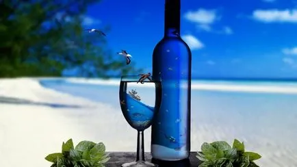 Blue napos víz, vonzza a csoda