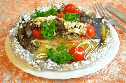 Lazac burgonyával kemencében sült ízletes lazac recept
