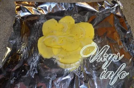 Lazac burgonyával kemencében sült ízletes lazac recept