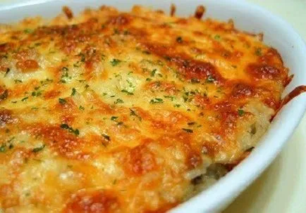 Lazac sült a kemencében burgonya, a recept egy fotó (fotók) Lazac sült a kemencében burgonya, a recept egy fotót