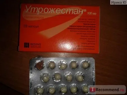 Hormonális gyógyszerek laboratóriumi bezen Internacional utrozhestan - „gyógyítani petefészek ciszta és