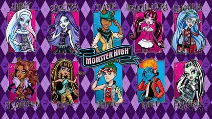 Анимационни герои - Monster Висока, техните имена