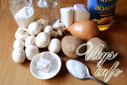 Пай с картофи и гъби рецепта със снимка (картофи) Пай с картофи и гъби рецепта със снимка