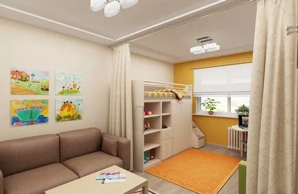 Élet és gyermek egy szobában, hogy a kombináció meleg irodalmi szoba, fotó és design, (a) Élet és gyermek egy szobában, hogy a kombináció meleg irodalmi szoba, fotó és design,
