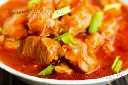 Csirke pörkölt szaft recept lépésről lépésre fotók