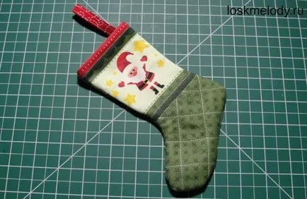 Обикновено Коледа обувка със своя ръце микрона модел