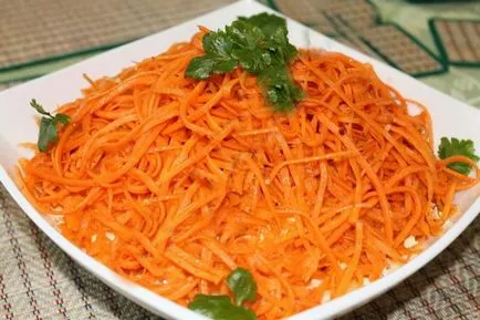 Рецепти салата с корейски моркови и пилешко