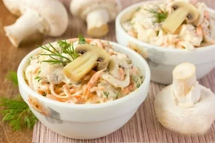 Рецепти салата с корейски моркови и пилешко