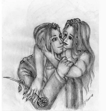Рисунки с молив обичат