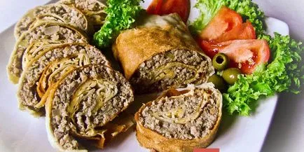 Roll от Лаваш - плънка рецепти и стъпка по стъпка снек храна в тиган или в