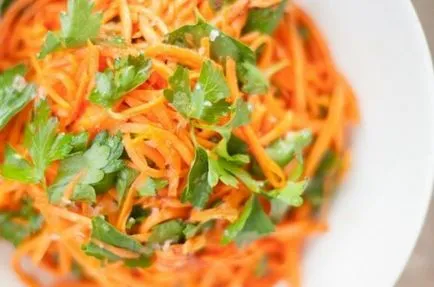Салата с моркови в корейски вкусно, бърз, лесен!