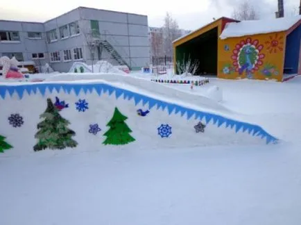 Сняг пързалка, зимна пързалка правя с ръцете си (нагоре) Сняг пързалка, зимна пързалка направи със собствените си ръце