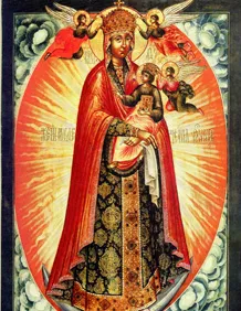 Ikon Az Istenanya „Életet adó Spring” (anya) Ikon Az Istenanya „éltető tavasz”