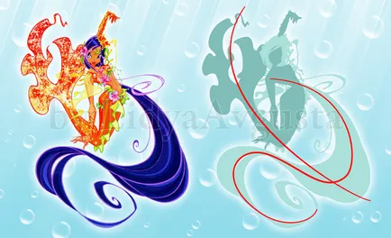 Урок рисуване русалки в стила на Winx