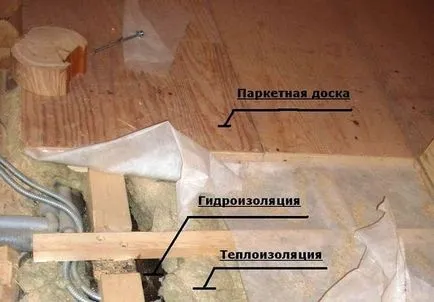 Подгряване на пода в една дървена къща с ръцете си