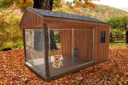 Aviary за големи породи кучета алабай, овчар, дрезгав снимка