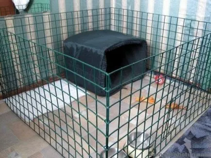 Aviary за големи породи кучета алабай, овчар, дрезгав снимка