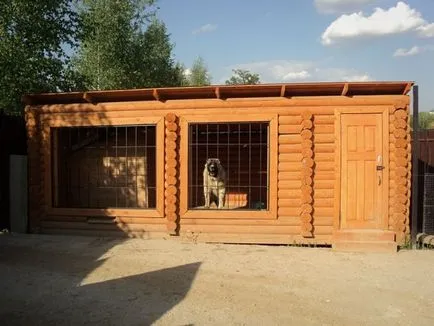 Aviary за големи породи кучета алабай, овчар, дрезгав снимка