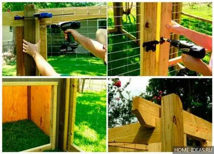 Aviary за кучета оразмерен чертеж