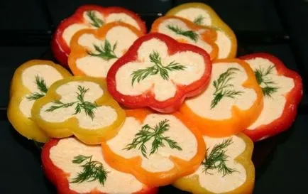 Студени предястия от пълнени чушки