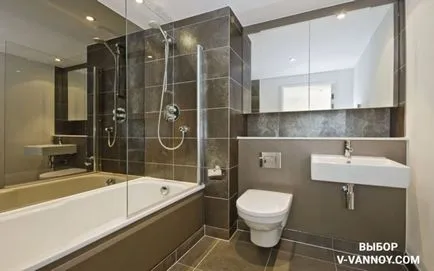 Belső fürdő szoba WC-vel - 30 valódi fotók