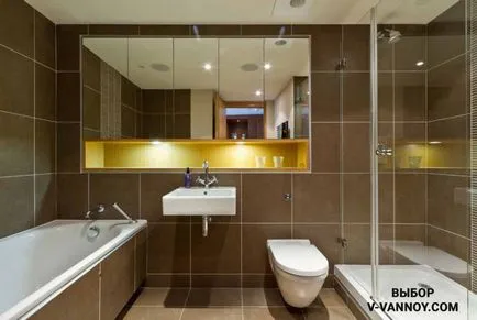 Belső fürdő szoba WC-vel - 30 valódi fotók