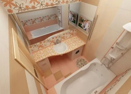 Belső kis fürdőszoba (26 fotó) - Design a kis fürdőszoba, video, WC nélkül,