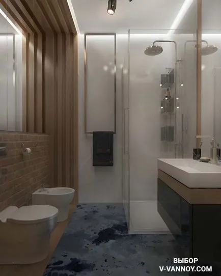 Belső fürdő szoba WC-vel - 30 valódi fotók