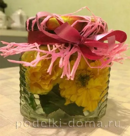 Цветя в глицерин с ръцете си