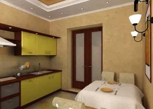 дизайн кухня врата