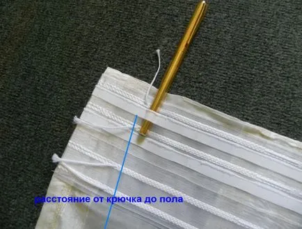Как да шият завеса лента върху тюл